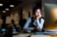 Working Alone in a Dim Office
