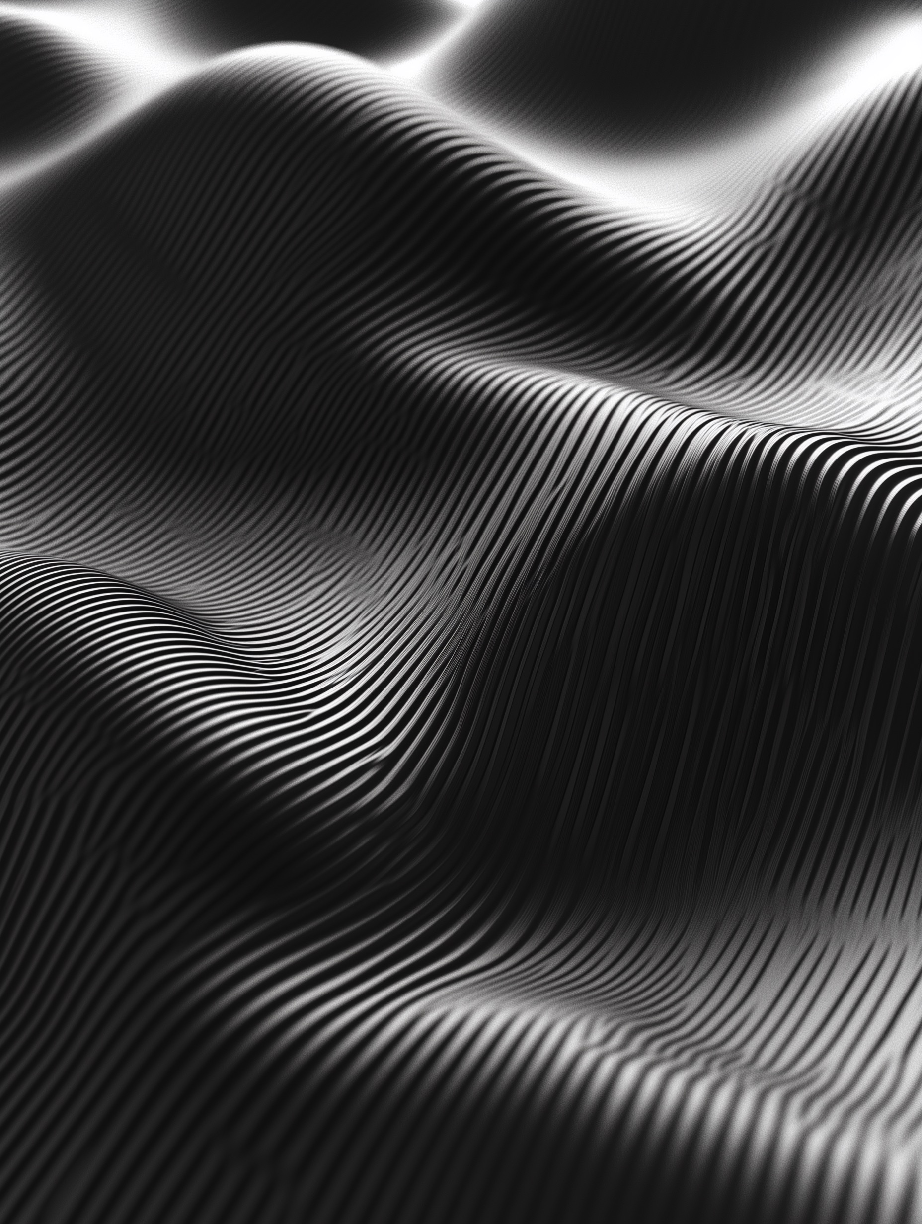 Abstract Black Wavy Texture