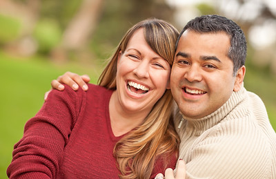 Pareja sonriente