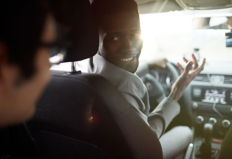 Taxi Driver and Passenger