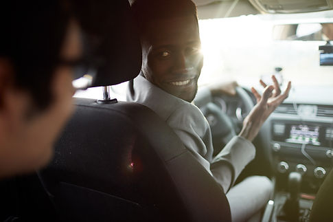 Taxi Driver and Passenger