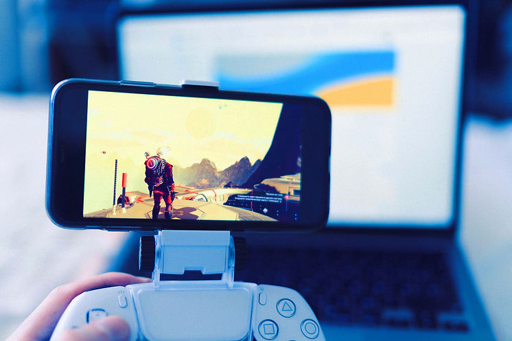 Gaming controller phone extension