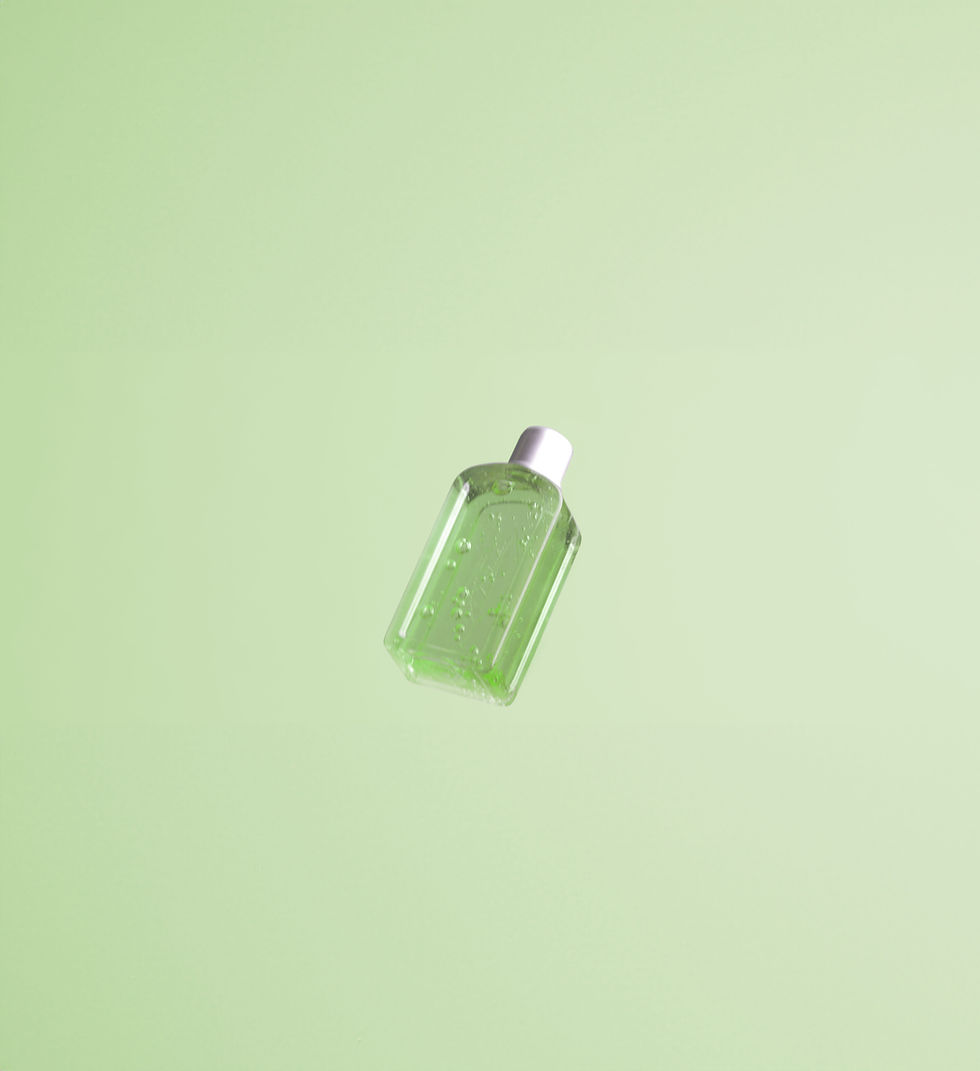 Green Bottle Floating