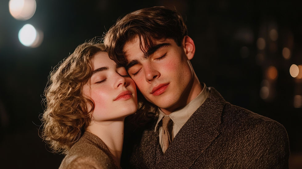 Romantic Couple Embrace