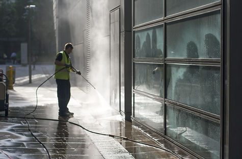Pressure wash, soft wash