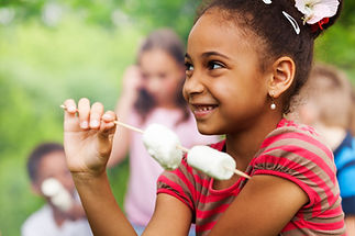 Girl Eating Marshmallows