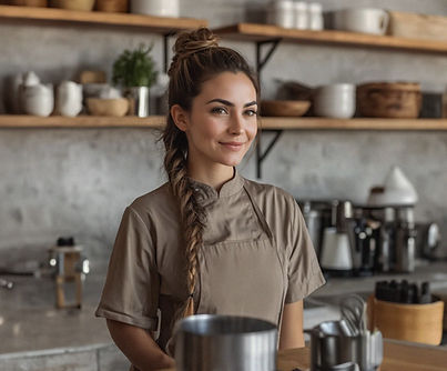 Chef in Cozy Kitchen