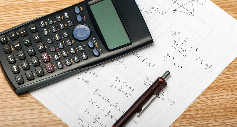 Math Formulas and a Calculator