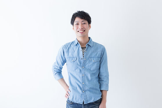 Man in Denim Shirt