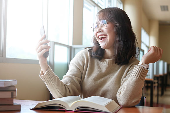 Student Laughing