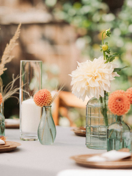 Art floral et art de la table pour buffet