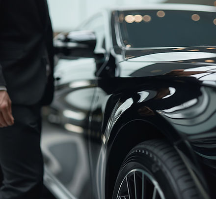Man by Luxury Car