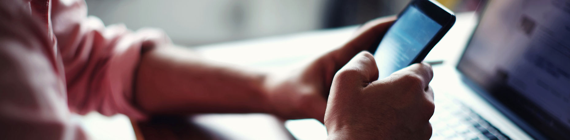 Using Phone and Laptop