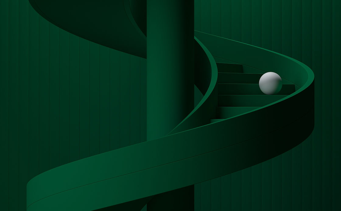 Sphere on Spiral Stairs