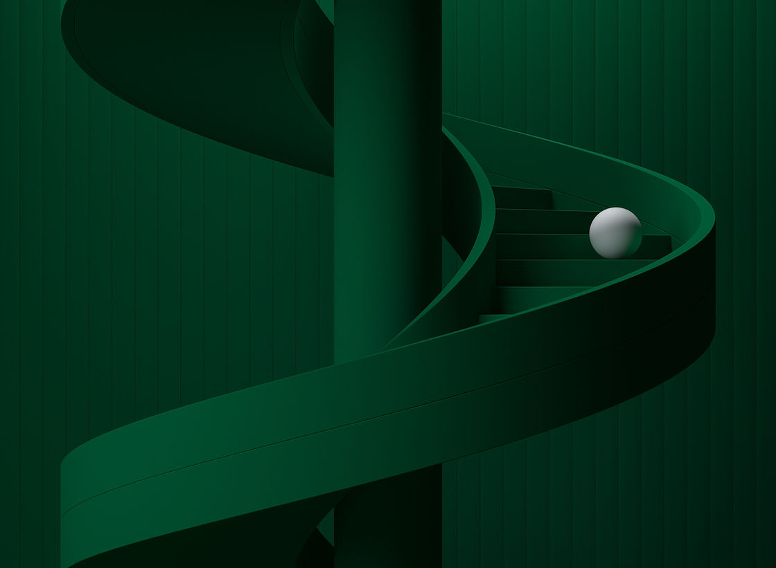 Sphere on Spiral Stairs
