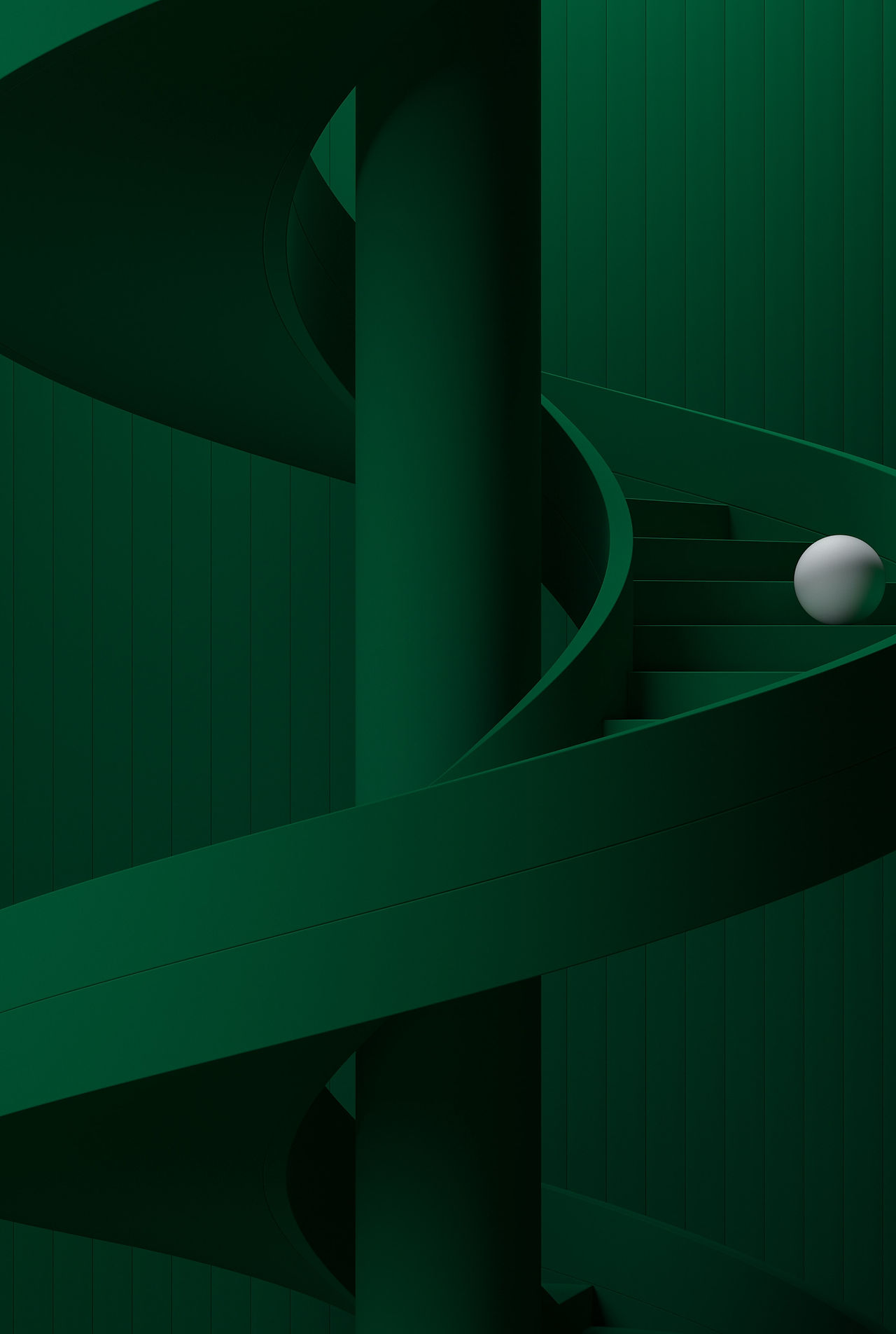 Sphere on Spiral Stairs