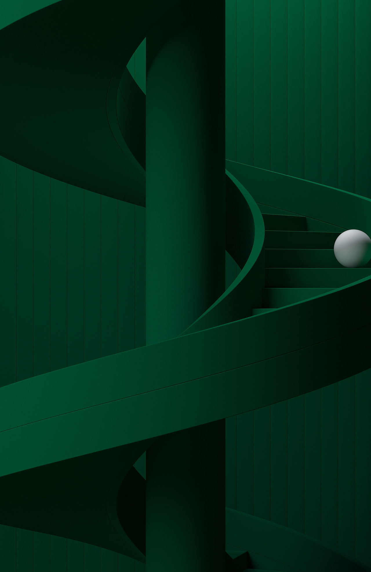 Sphere on Spiral Stairs