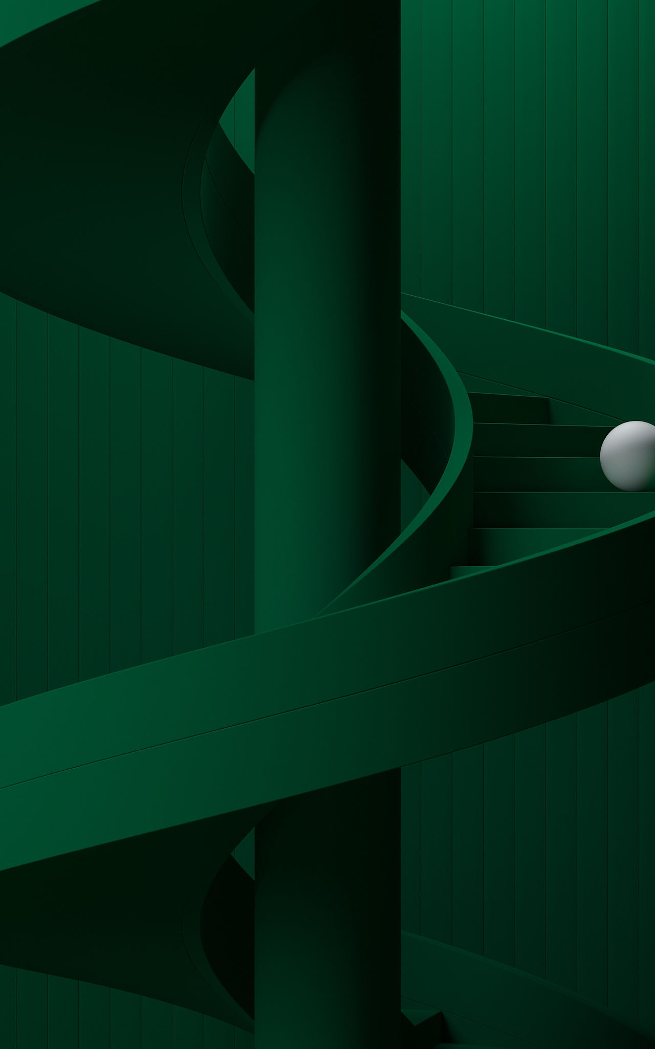 Sphere on Spiral Stairs