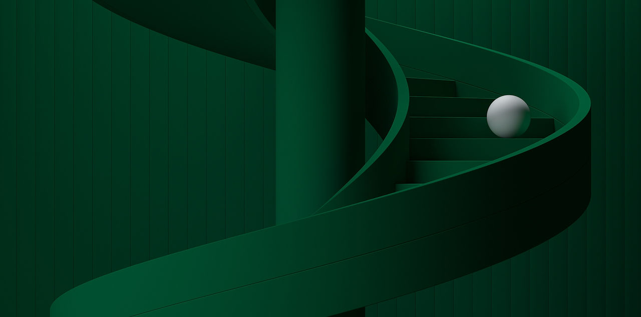 Sphere on Spiral Stairs