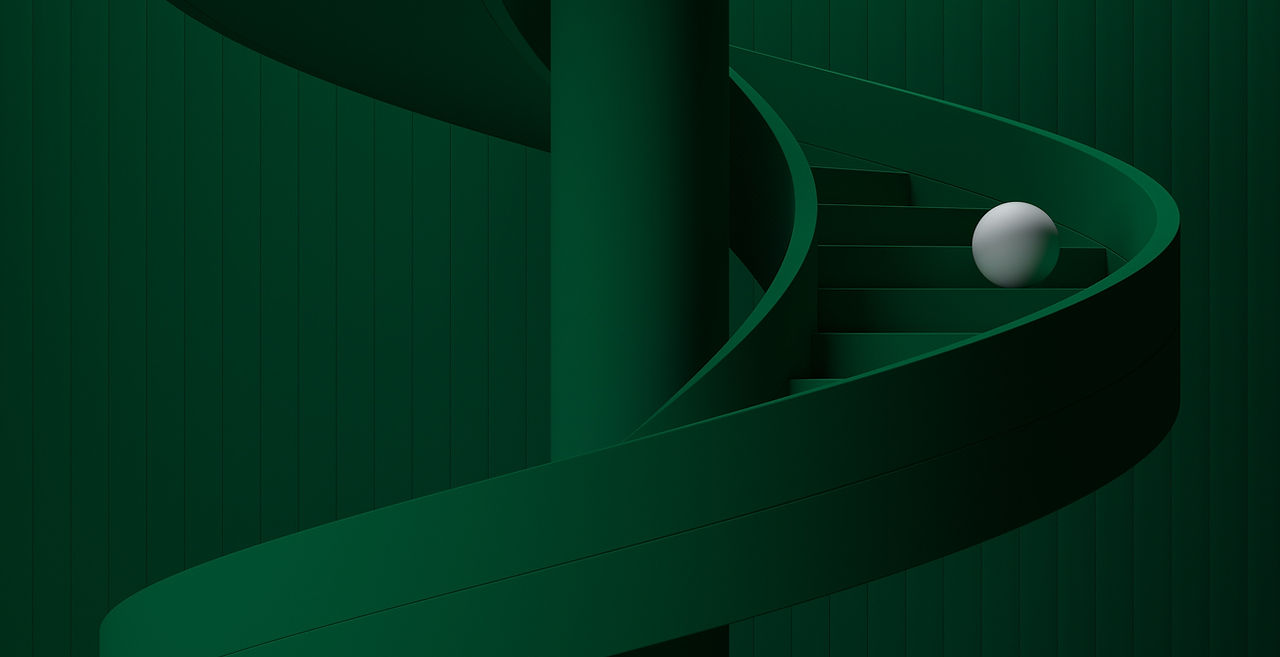 Sphere on Spiral Stairs