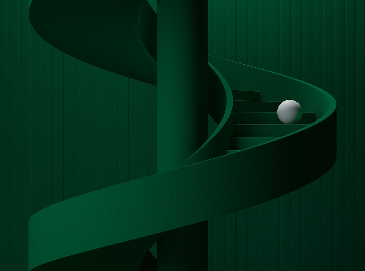 Sphere on Spiral Stairs