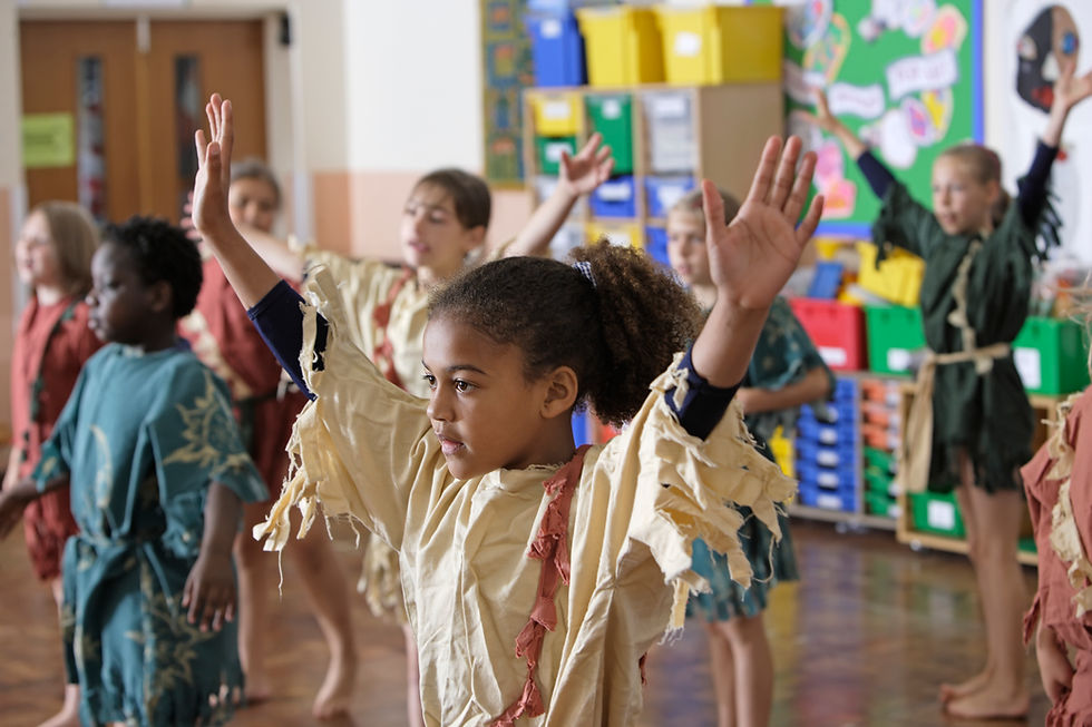 Bambini che ballano in costume