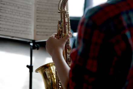 Playing Saxophone
