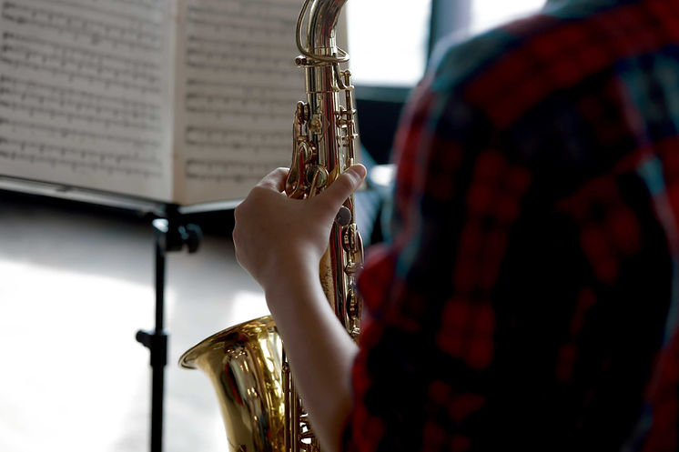 Playing Saxophone