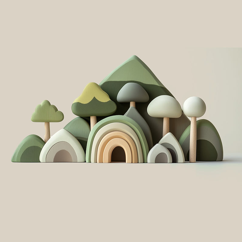 Wooden Toy Landscape