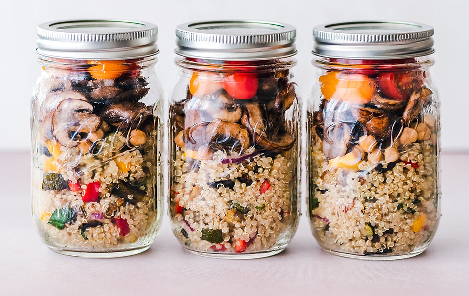 Quinoa salad jars