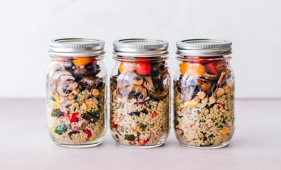 Quinoa Salad Mason Jars