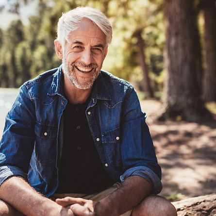 Smiling Man Outdoors