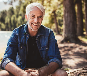 Smiling Man Outdoors