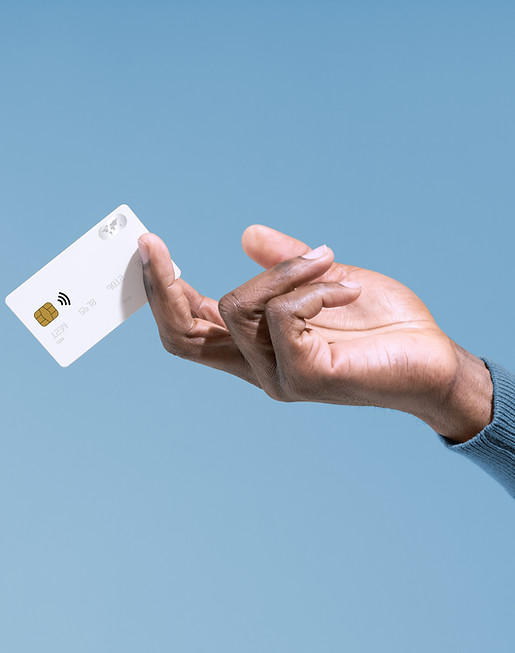 Hand Holding a credit card