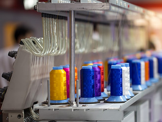 Multicolored Spools of Thread