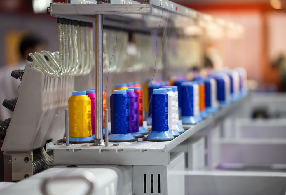 Multicolored Spools of Thread