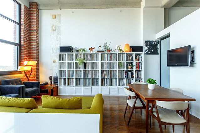 Künstlerisches Wohnzimmer