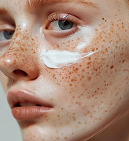 Freckled Skin Closeup