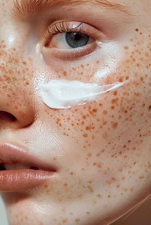 Freckled Skin Closeup