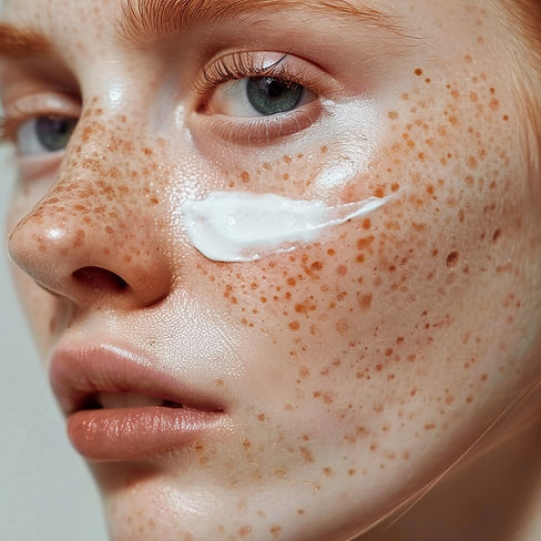 Freckled Skin Closeup