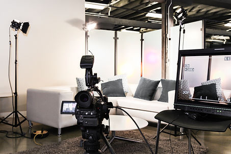 Tournage dans un studio