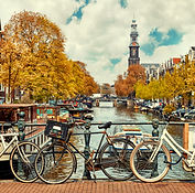 Amsterdamský kanál scéna