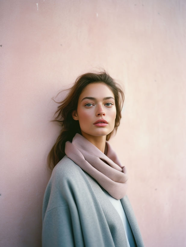 Woman Against Wall