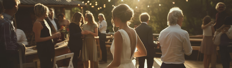 Recepción de boda al aire libre