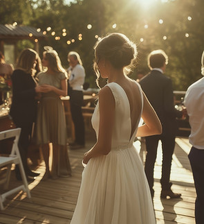 Outdoor wedding celebration