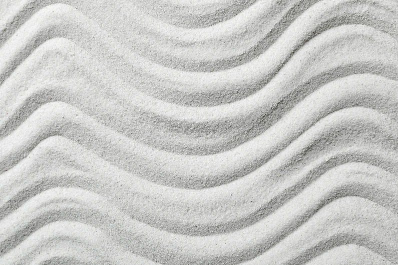 Motifs de sable ondulé