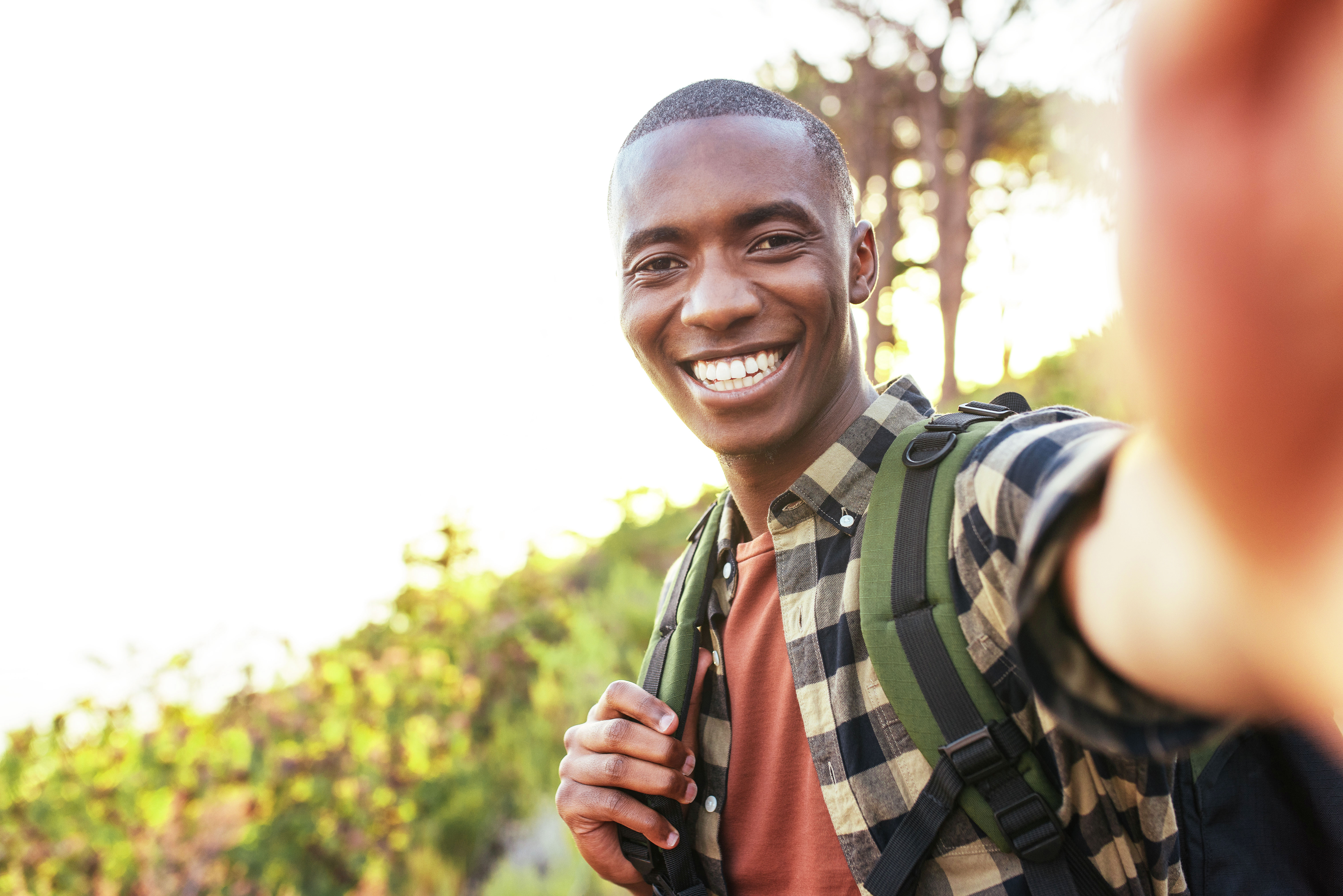 A guy smiling