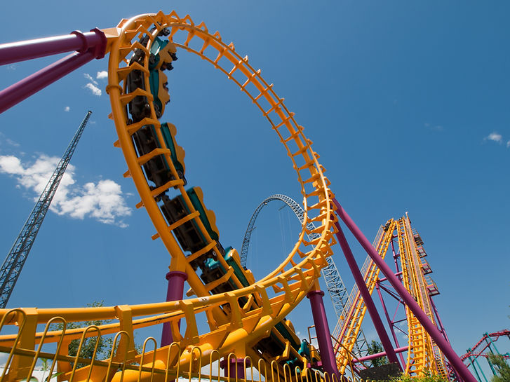 Vibrant Roller Coaster