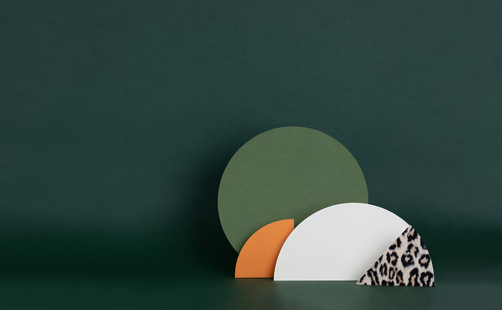 Dark Green Paper Structures