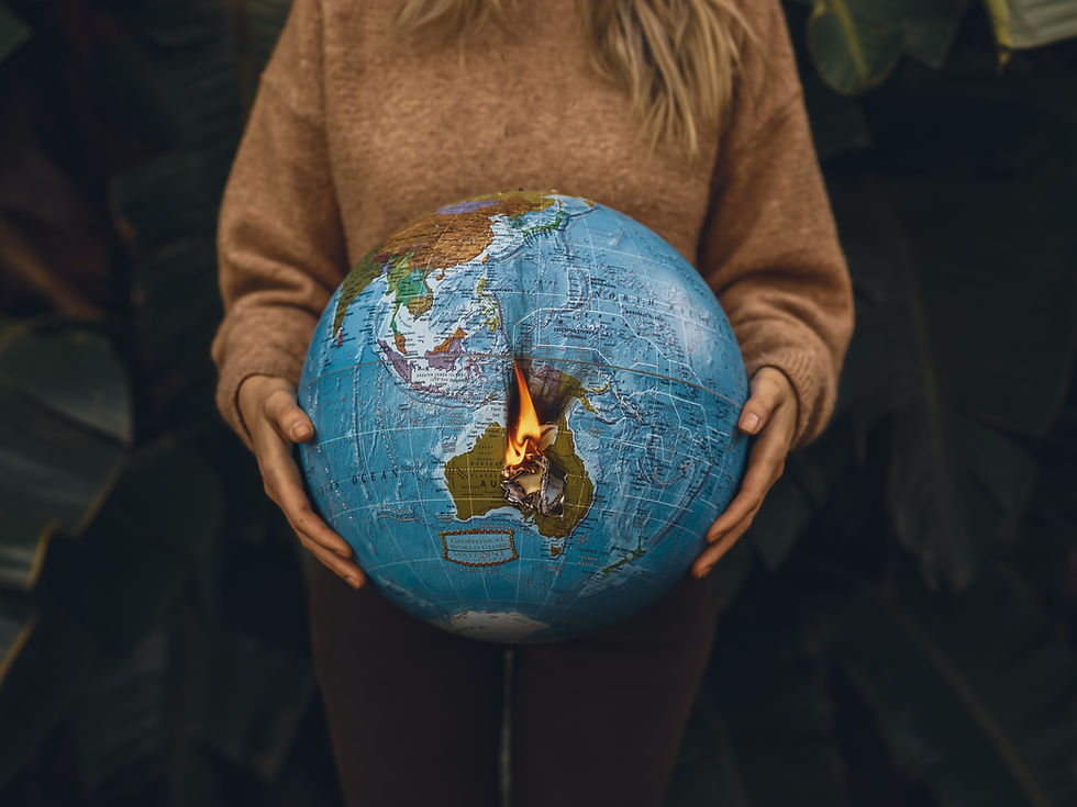Burning Globe Symbolism